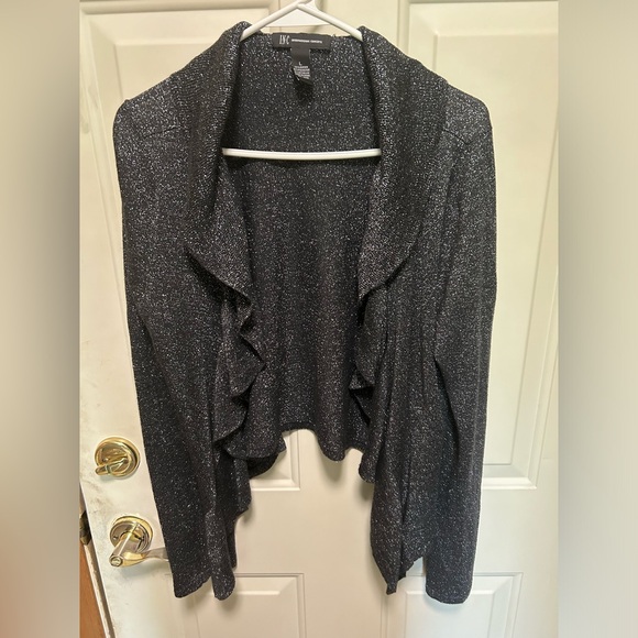 INC International Concepts black/gray metallic sweater. Size large - Picture 1 of 5